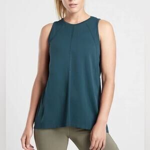 ATHLETA  Women’s Sz S  Foothill Tank Top Lagoon Teal Gym Yoga Top